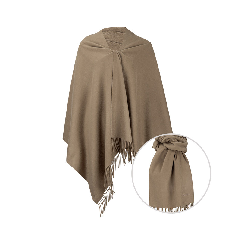 麦丝玛拉女士刺绣羊绒披肩围巾