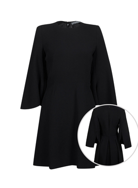 ALEXANDER MCQUEEN亚历山大麦昆女士长袖羊毛连衣裙女钜惠XY