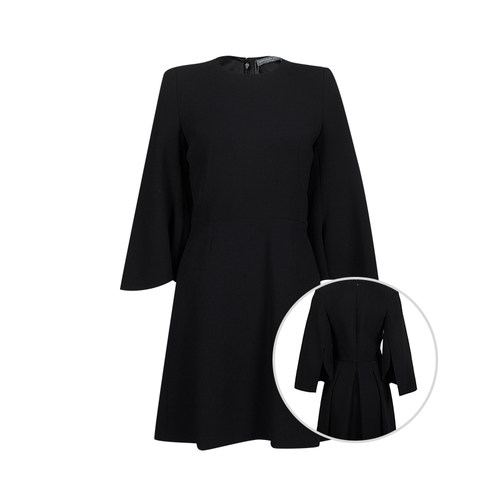 亚历山大麦昆女士长袖羊毛连衣裙