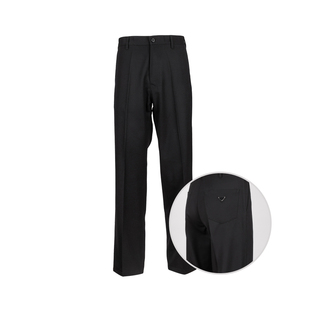 男2026年新品 PRADA普拉达男士 休闲裤 纯色拉链修身 经典