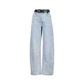 Alexander 推选XY 女士春秋新款 Wang女全棉直筒牛仔长裤 阔腿裤