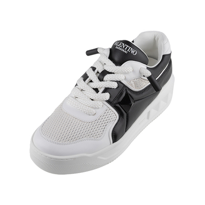 华伦天奴男士系带厚底低帮休闲鞋