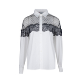 Red 女春夏推选XY 衬衫 Valentino 华伦天奴女士蕾丝拼接长袖