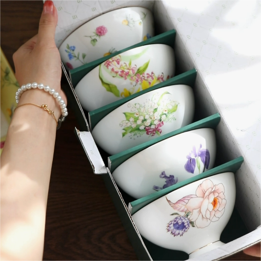 饭碗安娜16点骨瓷饭碗欧式餐具