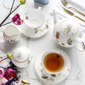 安娜16点英式下午茶茶具套装咖啡杯碟欧式小奢华小精致骨瓷陶瓷