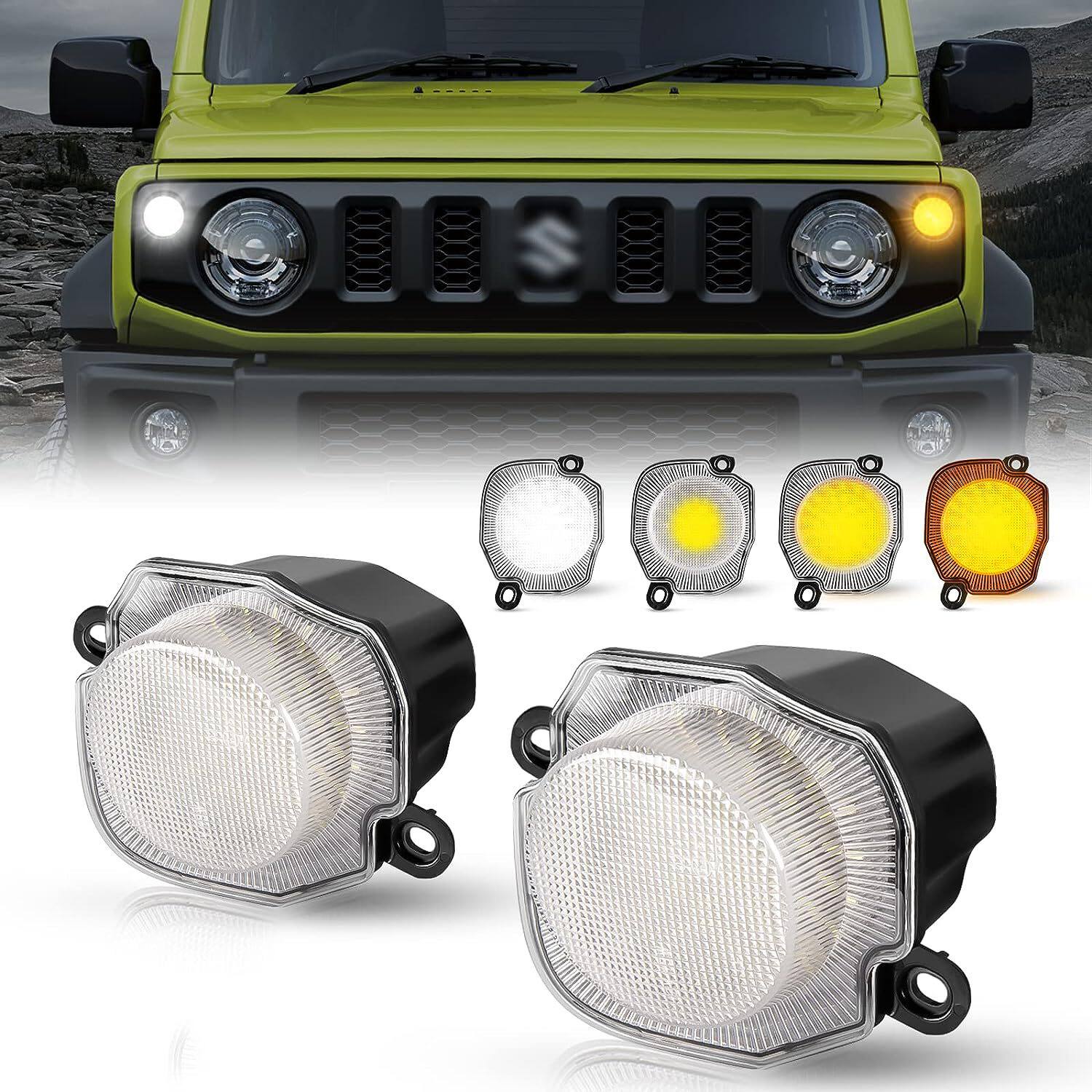 JB64/JB74 铃木吉姆尼 Jimny 适用 白黄双色 流水 日行灯 转向灯