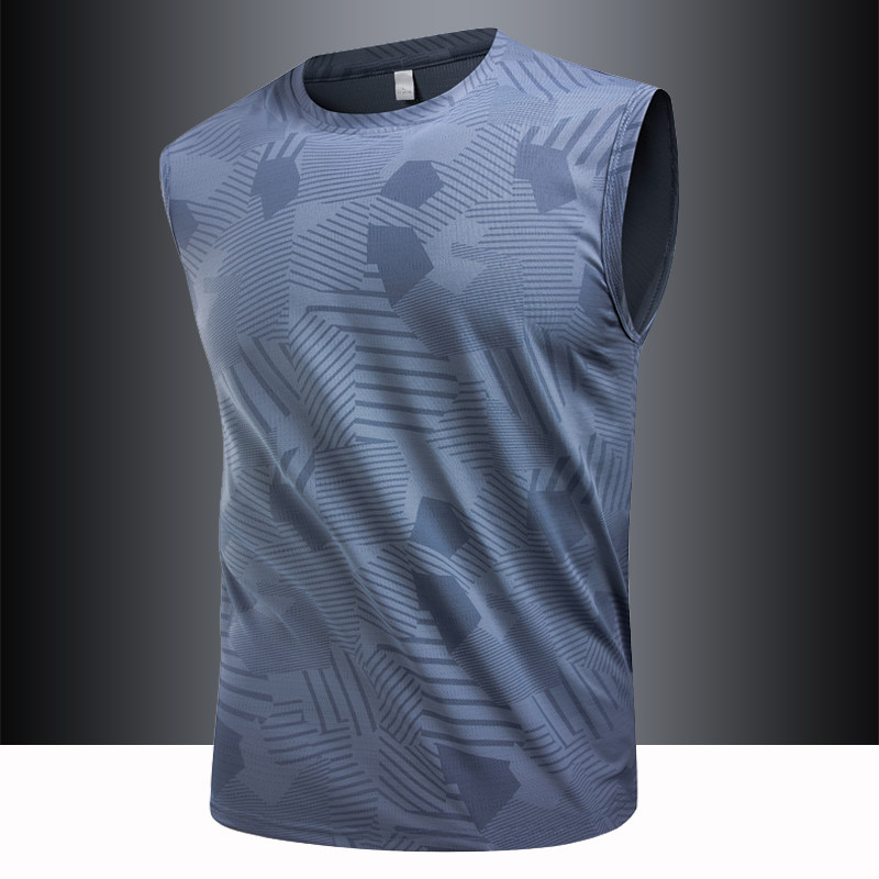 冰丝背心男夏季t恤运动速干衣