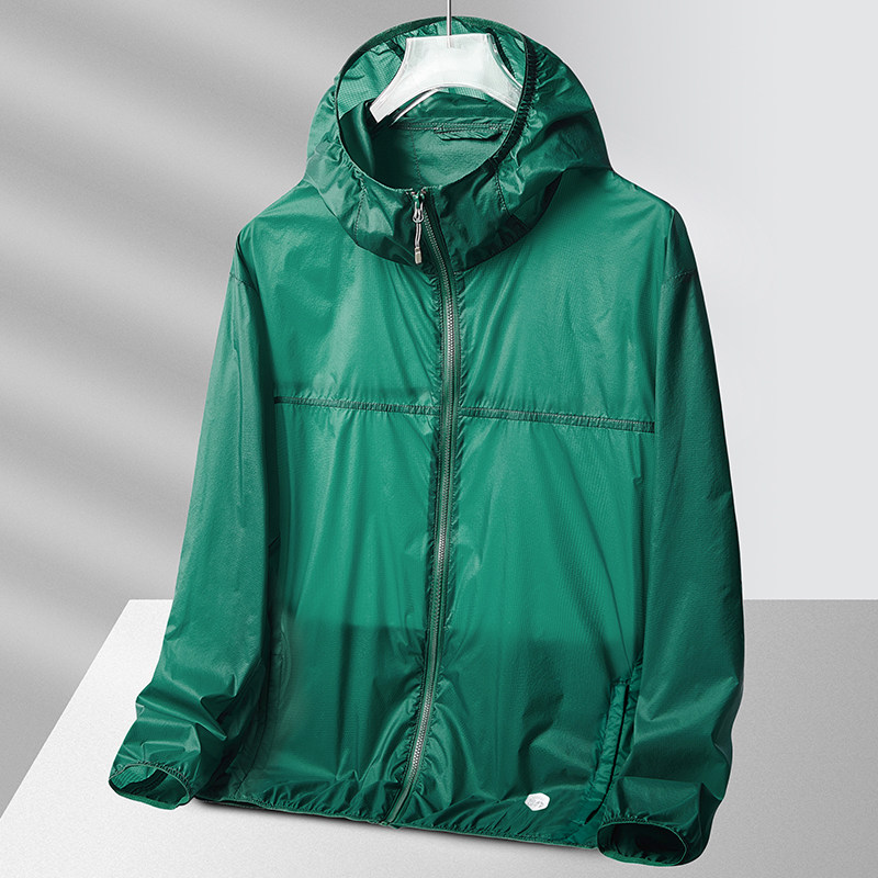 速干防晒衣男夏季薄款透气三防户外跑步皮肤衣单层外套防水防晒服