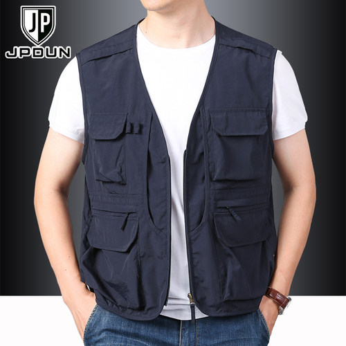 马甲多口袋钓鱼背心户外