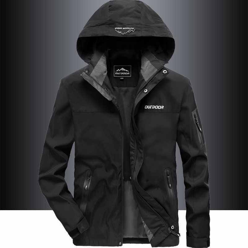 外套男春秋宽松韩版潮流休闲户外防水防风运动夹克春季百搭上衣服