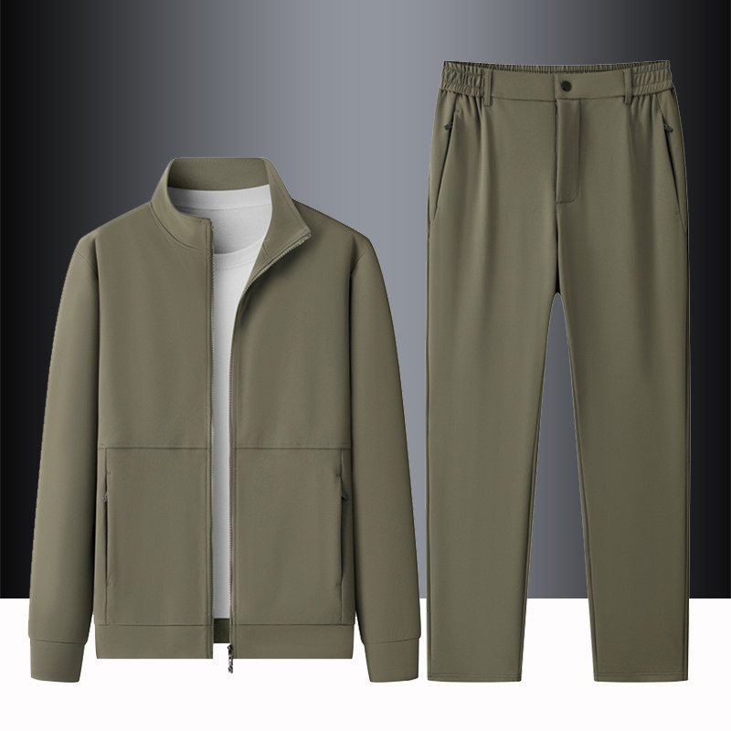 男士休闲运动套装春秋立领拉链开衫宽松两件套卫衣外套,男装,休闲运动套装,淘宝优惠券,粉丝福利购,淘宝优惠卷