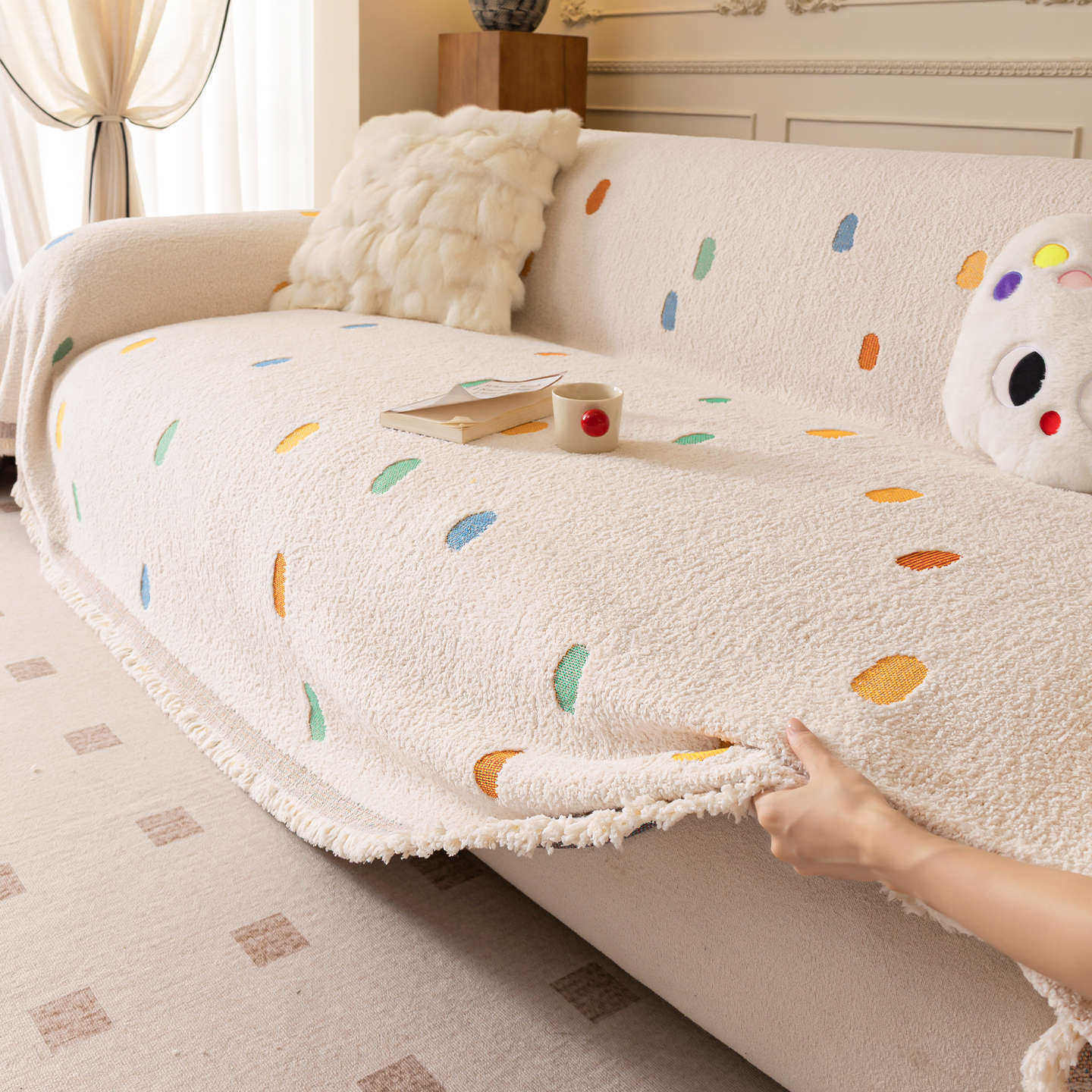 半边绒沙发盖布冬2026新款沙发毯子沙发巾一整张全盖保护套罩客厅,居家布艺,沙发垫,淘宝优惠券,粉丝福利购,淘宝优惠卷