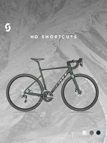 SCOTT SPEEDSTER 斯科特碳纤维前叉碟刹内走线长途耐力公路自行车