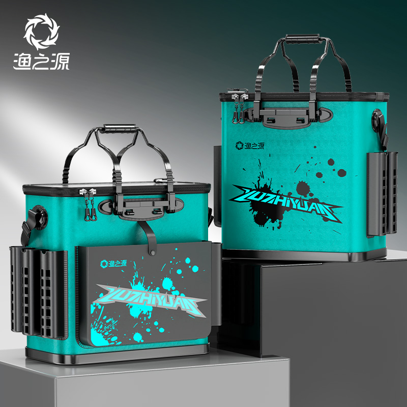 新款野釣專用一體成型加厚釣魚桶
