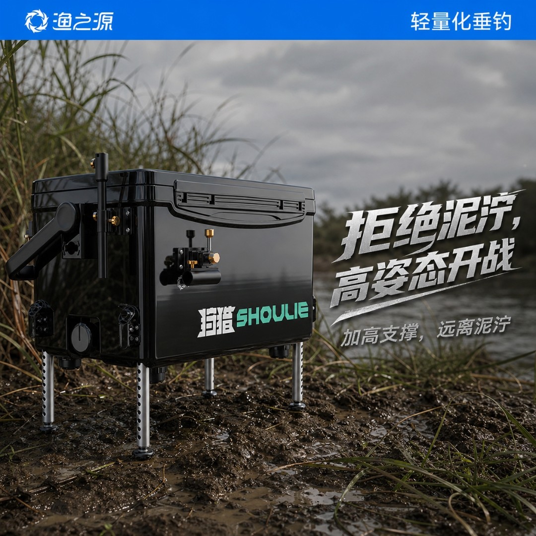 渔之源竞技钓箱舒适久坐装备箱图片