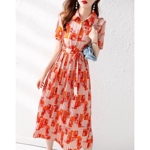 RM6703#夏季时尚气质优雅简约通勤气质优雅简约显瘦显长女装连衣裙