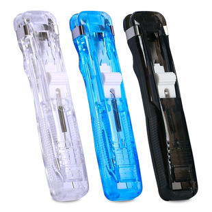 推夹器补充夹固定试卷书页文件神器多功能订书夹子装订金属钉票据书本纸文具用品助推器燕尾小夹子透明推钉器