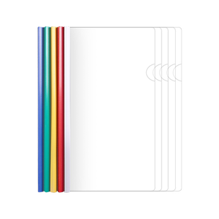 100个文件夹透明抽杆夹加厚A4拉杆夹多层文件袋档案夹资料册试卷书皮夹合同简历夹学生用乐谱夹插页办公用品