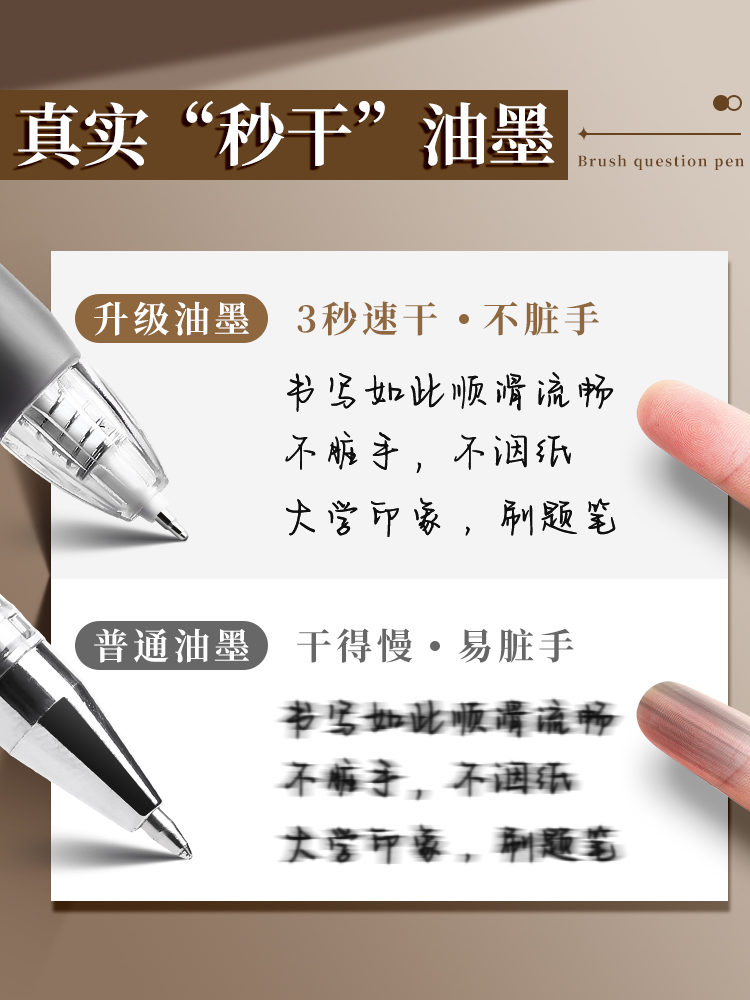 University Covenant Series Brush Questions, Gel Pen, ST Signature Test, Fast-drying Tsinghua Peking University Blind Box Ballpoint Pen, Press-to-Action Water Pen, High Face Value: 0.5 Refill, Carbon Black Pen, Water Pen, Stationery