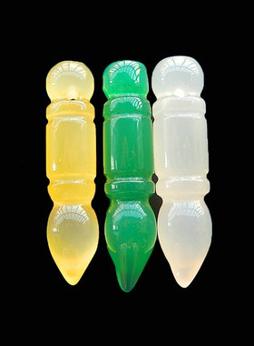 diy玛瑙玉坠冰透多彩配饰文昌笔