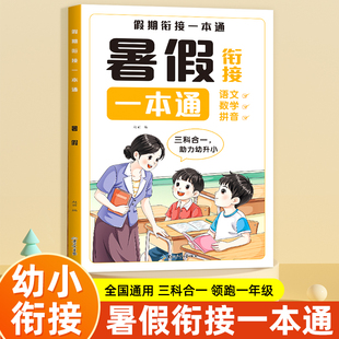 幼小衔接暑假作业一本通 幼儿园学前班幼小衔接拼音数学语言每日一练幼儿练习册全套幼小衔接寒假作业幼升小衔接教材全套一日一练