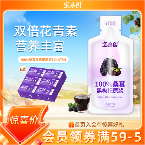 桑葚复合果浆药食同源含花青素