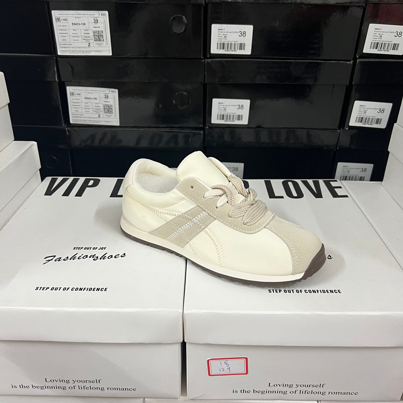 商场专g撤柜断码捡漏圆头厚底休闲运动鞋白色系带板鞋