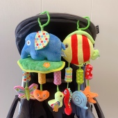 人气多功能动物床上车挂风铃宝宝新生摇铃婴儿安抚玩具六个月01岁