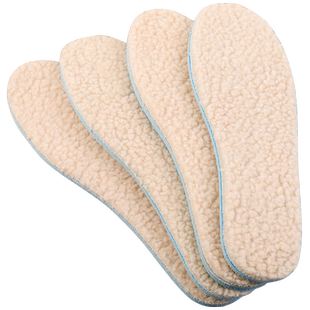 羊羔绒保暖鞋垫女冬加绒男运动吸汗防臭加厚羊毛毡软底舒适棉鞋垫