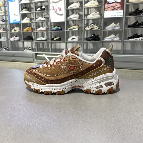 冬季正品Skechers斯凯奇简约拼接加绒百搭女运动休闲熊猫鞋149257