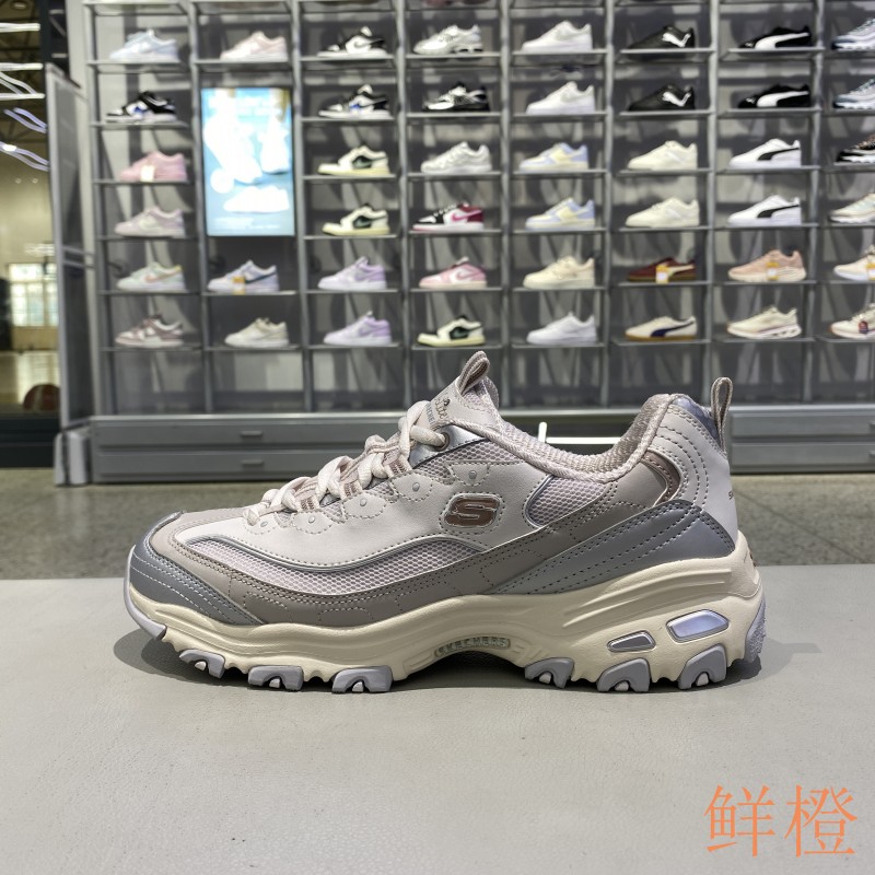 秋季新款正品Skechers斯凯奇简约百搭拼接女低帮运动休闲鞋熊猫鞋