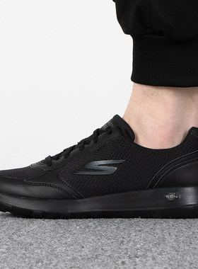 春秋正品斯凯奇Skechers简约男款舒适透气低帮运动休闲鞋216166
