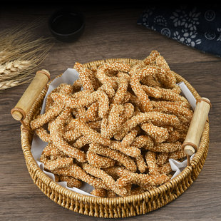 泰山富强山药粉芝麻条老式芝麻棒嘎嘣脆传统糕点微甜零食小吃