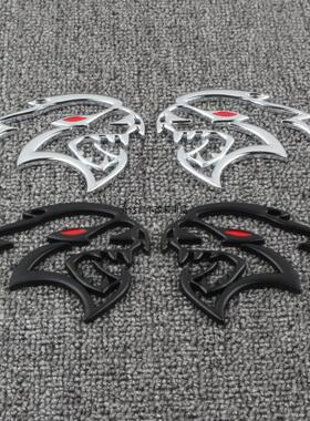 适用于道奇挑战者Charger SRT地狱猫大号车标改装侧标尾标中网标