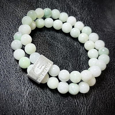 CHERIENIU手工纯银翡翠手链