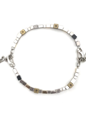 生日礼物辉子同款高街时装蹦迪配饰金属块ins男女项链古着风手链