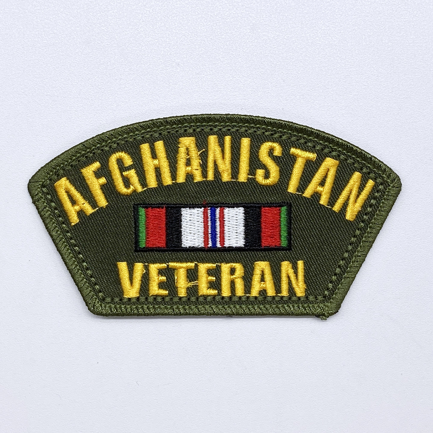 US ARMY美国陆军阿富汗退役老兵刺绣章士气章纪念帽徽背包布贴标