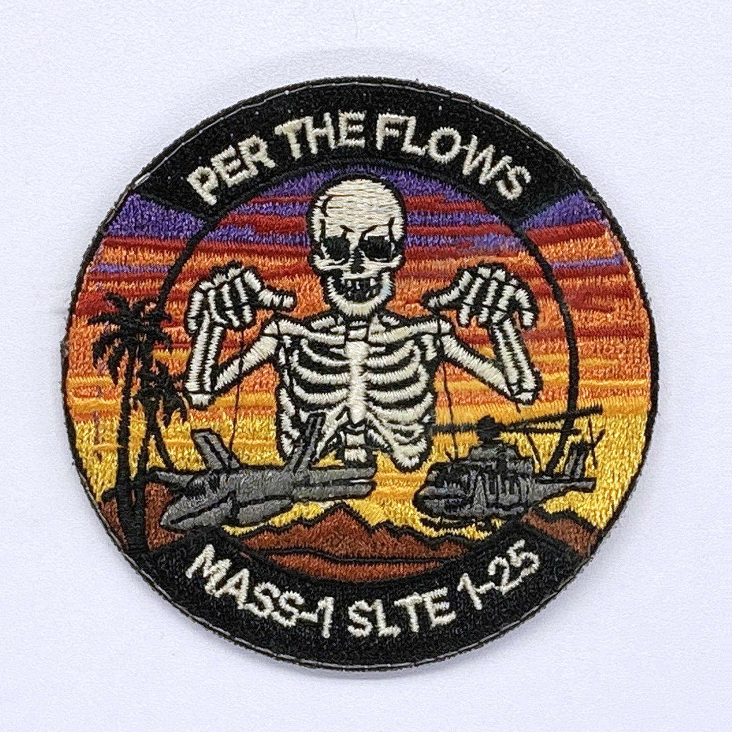 USMC美国海军陆战队第一航空支援中队刺绣章士气章徽臂章背包布贴