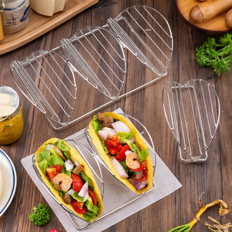 304塔可架taco架子墨西哥鸡肉饼不锈钢模具塔克架子玉米卷展示架
