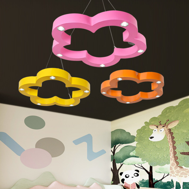 LED吊灯花朵卡通灯儿童灯创意幼儿园教室灯游乐园造型灯非标定制_虎窝淘