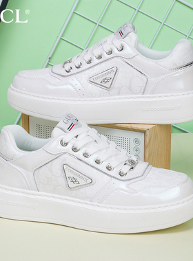 酷奇正品男鞋2025夏季新款品牌网面透气轻奢欧洲站休闲运动小白鞋