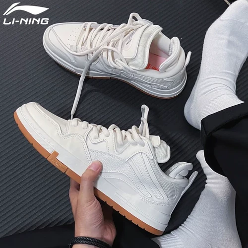Li Ning, белые кеды, модные дышащие кроссовки для отдыха