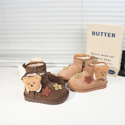 儿童雪地靴卡通可爱抗寒保暖