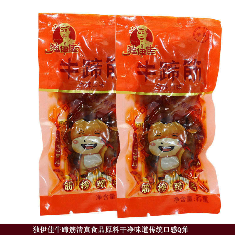 内蒙古特产赤峰独伊佳清真香辣味牛蹄筋卤煮风味休闲熟食即食零食