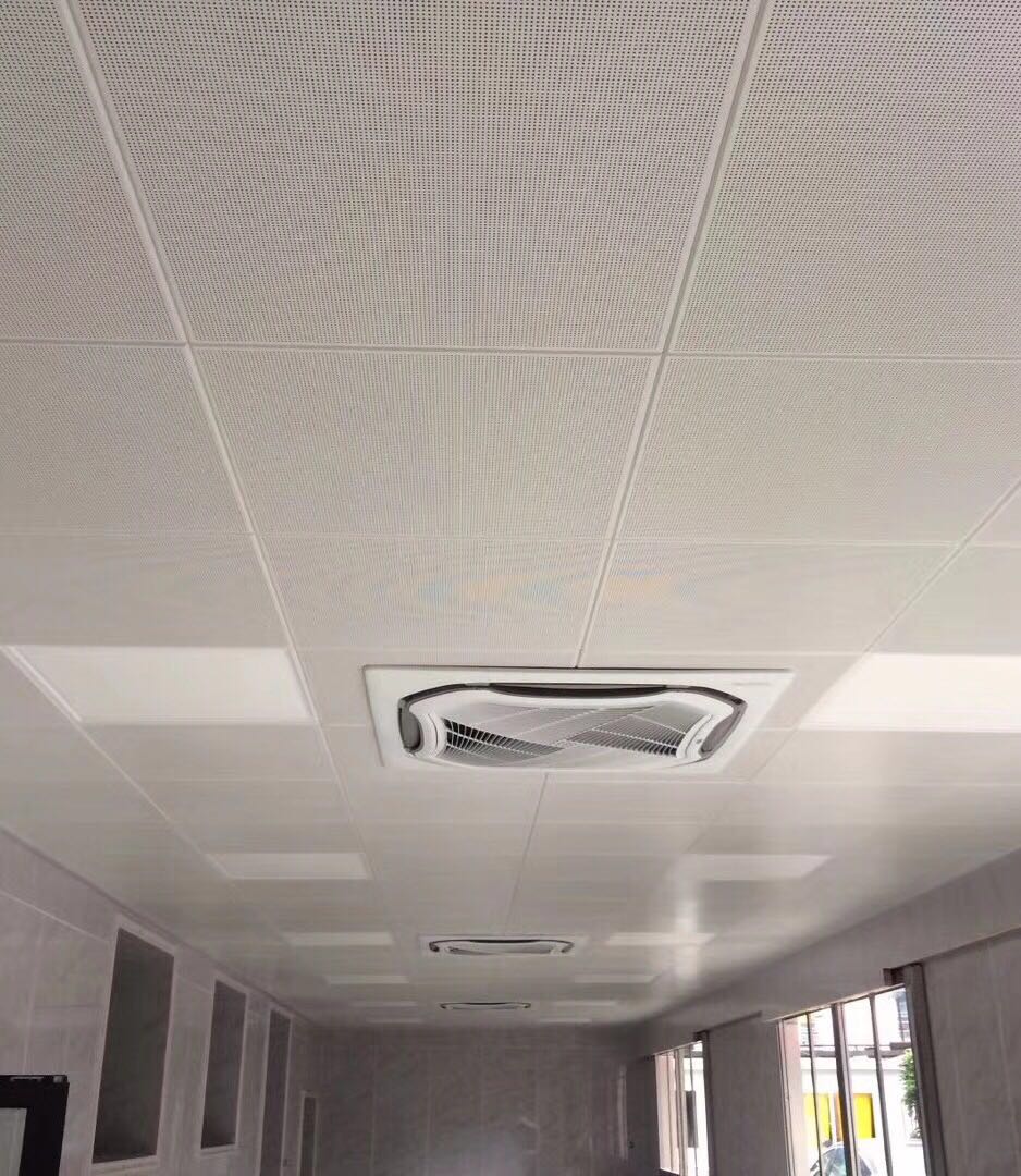 办公室铝天花集成吊顶工程铝扣板0.8厚铝扣板600x600全套配件材料