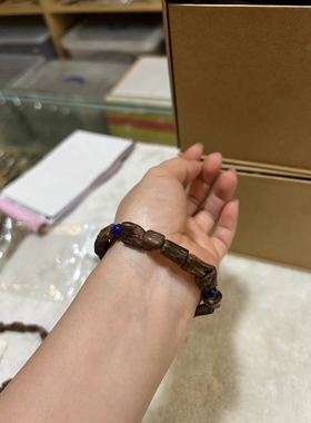 八百年沉香大树元老级别马尼瑙沉香手链手串