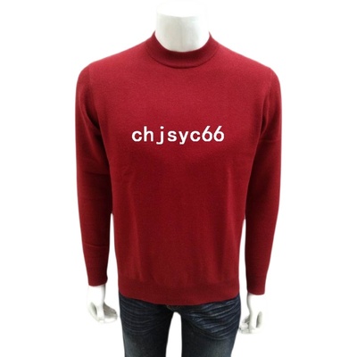 海尔曼斯秋冬男半高领纯山羊绒衫