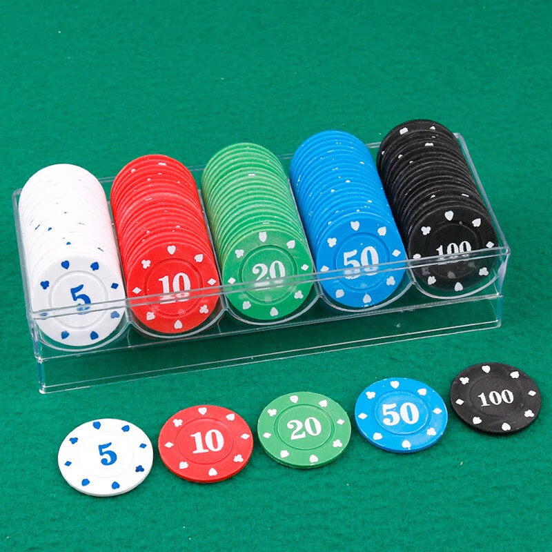 棋牌麻将塑料筹码套装德州扑克筹码币麻将馆代金币记分卡筹码卡