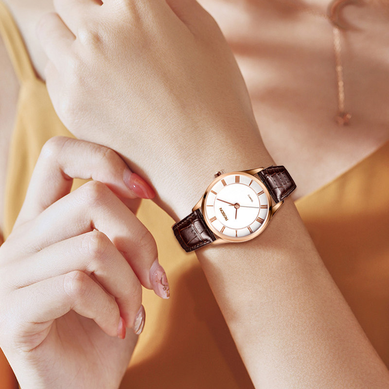 劳士顿品牌正品时尚手表女简约气质情侣手表情侣款一对女士石英表