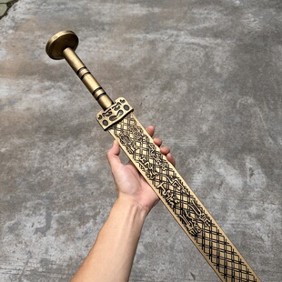 男孩刀剑玩具塑料兵器对打软胶越王勾践剑模样武器安全儿童未开刃